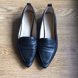 Franco Sarto studio pointed toe loafers black 7
